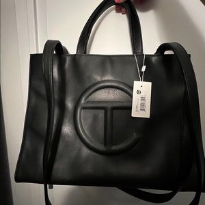 Black medium Telfar bag